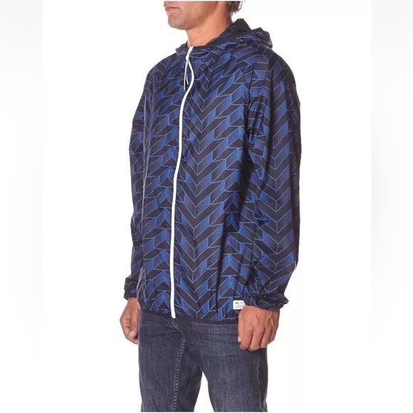 ADIDAS HZO UNITED CLUB RETRO SOCCER FOOTBALL HOODED JACKET WINDBREAKER Men's M - Picture 15 of 16